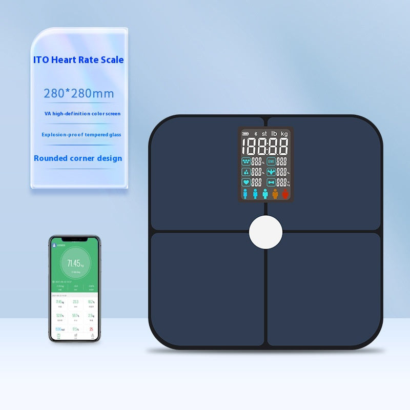 Navy AuraSync smart scale syncing with the phone app