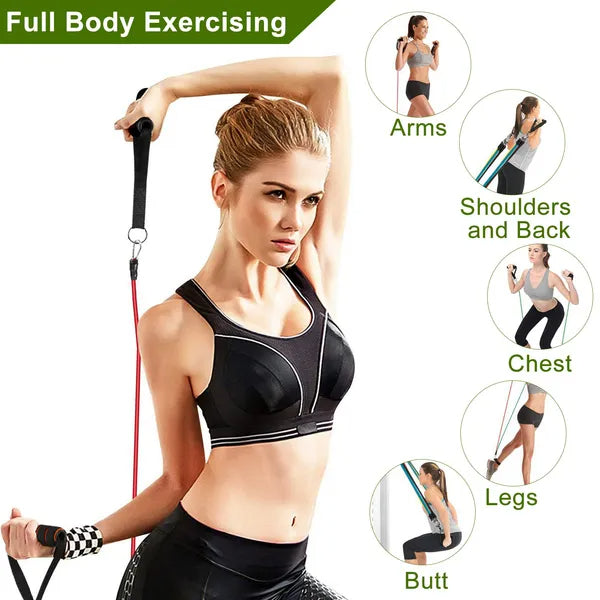 Full-body workout guide — arms, shoulders, chest, legs and glutes