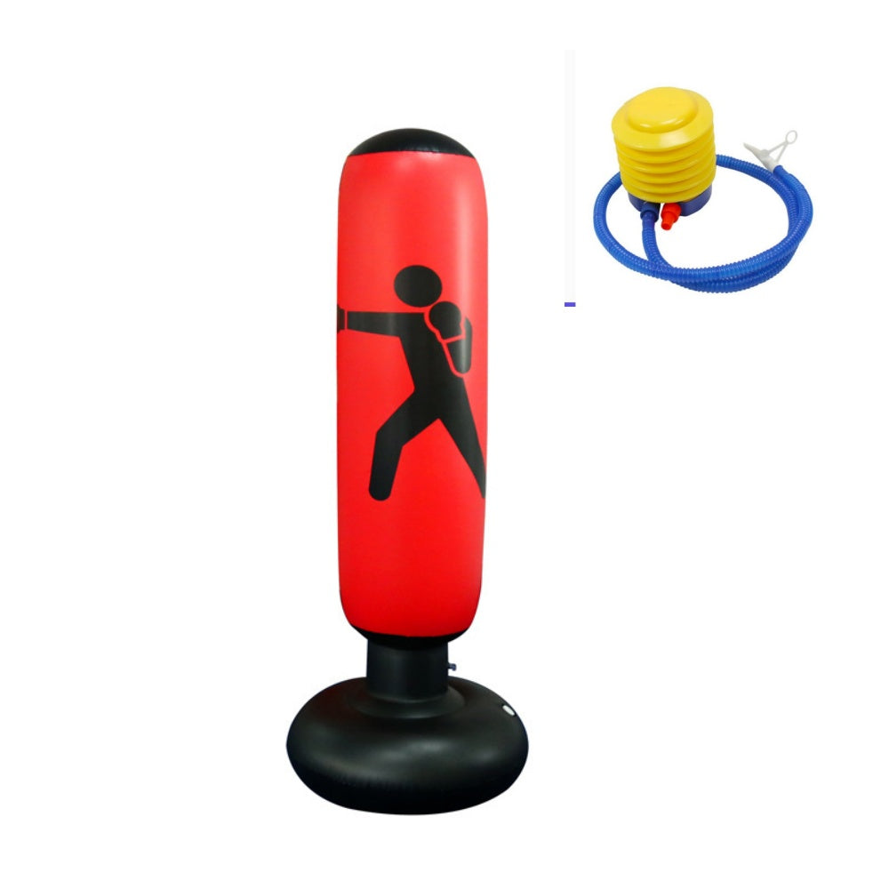 Red Fitness Sandbag freestanding punching bag with air pump